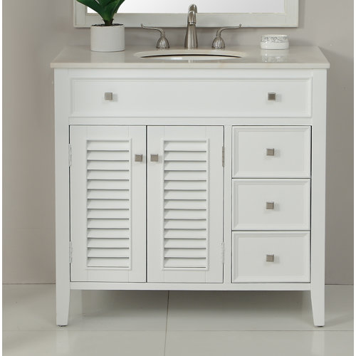Rosecliff Heights Adelbert 36'' Free Standing Single Bathroom Vanity